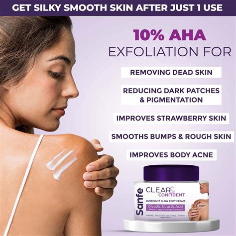 Clear & Confident Overnight Glow Body Cream for Dry & Cracked Feet – Sanfe