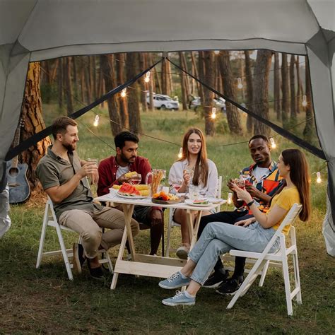 Thinlute 12' X 12' Screen Tent for Camping Canopy Easy Set Up India | Ubuy