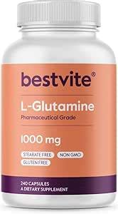 Athinika Nutrition L-Glutamine 1000mg per Capsule (240 Capsules) - Free ...