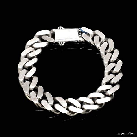 Men of Platinum | 12.25mm Double Side Heavy Bracelet for Men JL PTB 13 ...