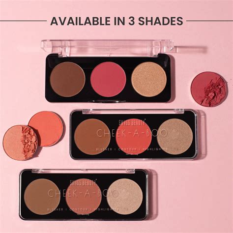 Cheek-A-Boo 3-in-1 Face Palette with Blusher , Contour and Highlighter