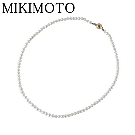 ミキモト ベビーパール ネックレス アコヤパール3.5mm～4.0mm 37cm 750YG MIKIMOTO【24905】 | brand ...