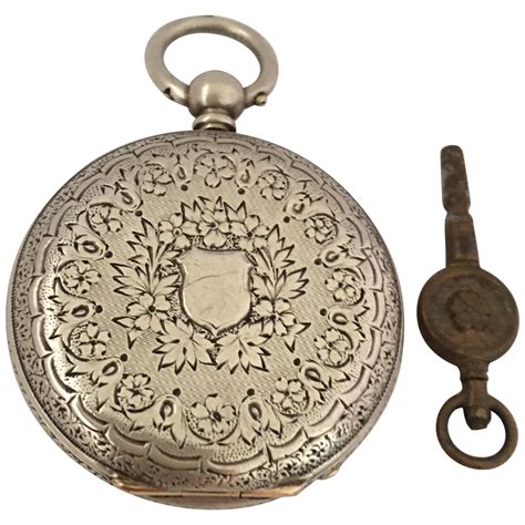 Antique Silver Key-Wind Ladies Pocket Watch, circa 1880 at 1stDibs ...