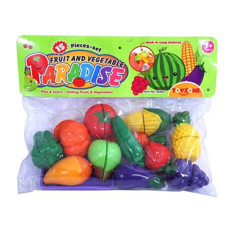 Paradise Fruits & Vegetables - 15Pcs | Fruit & vegetable toy set | Kid ...