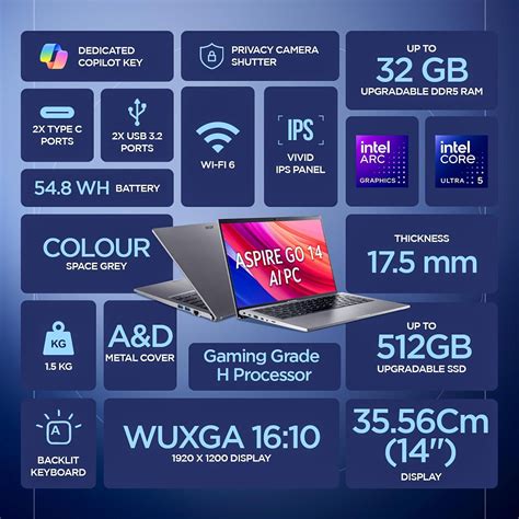 Buy Acer Aspire Go 14 AG14-71M NX.JF5SI.001 Standard Laptop (Intel ...