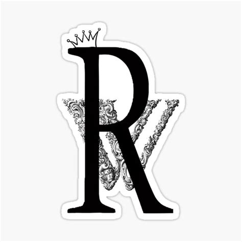 Image result for Fancy Capital R Sticker