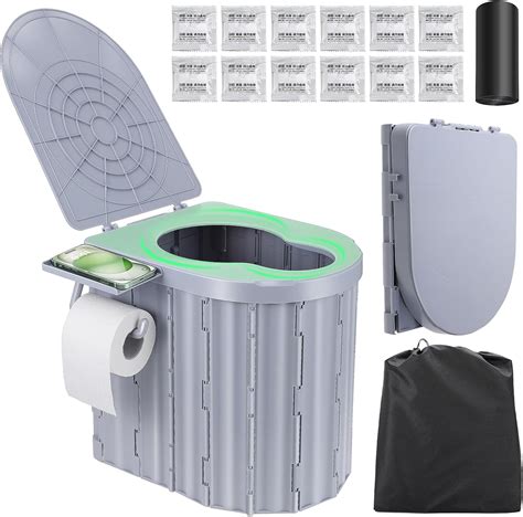 Amazon.com: Camping Toilet, Portable Toilet for Adults, 14'' Camping ...