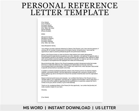 Image result for How to Write a Personal Reference Letter
