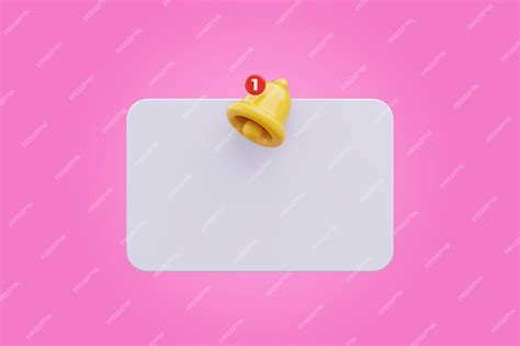 Premium PSD | Reminder notifications box interface icon symbol 3d rendering