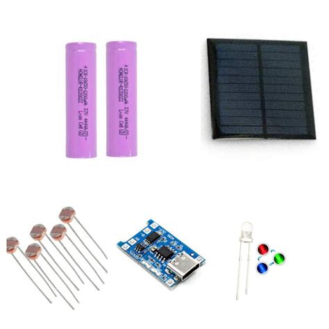 Luvik Combo of 5v 100ma 0.5w 70 x 70mm Mini Solar Panel for Making ...