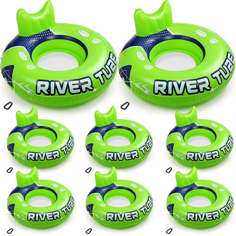 Sonwyoung 8 Pcs 53'' River Tubes for Floating Heavy Duty Inflatable ...