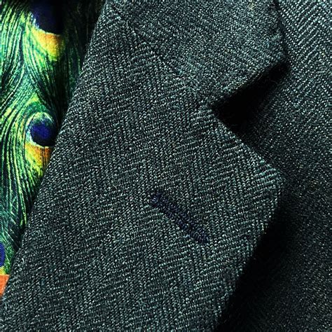 Westwood Hart Olive Herringbone Tweed Men's Sport Coat