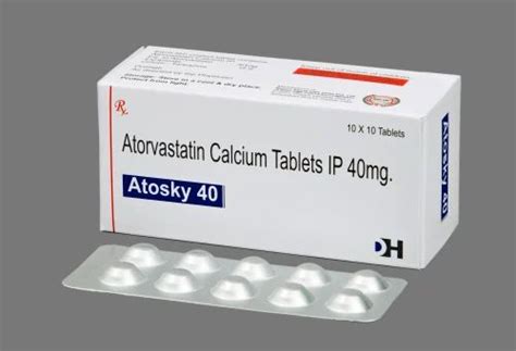 Pharma Tablet Medicine - 40mg Atorvastatin Calcium Tablets IP Trader ...