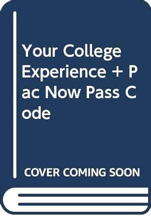 Your College Experience + Pac Now Pass Code : Gardner, John N., Jewler ...