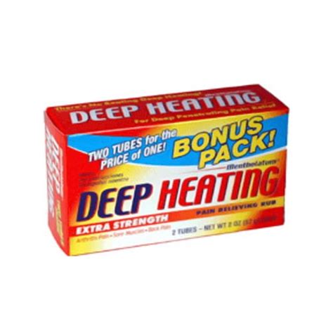Buy Mentholatum Deep Heating Rub Extra Strength Pain Relieving Tube - 2 ...