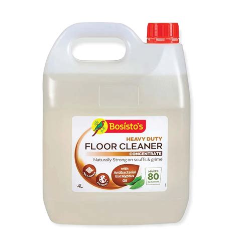 4L Floor Cleaner Concentrate Bosistos Heavy Duty Surface Cleaning ...