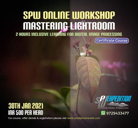Mastering Lightroom Module-1 Tickets, January 30 2021 | AllEvents.in