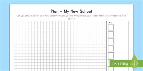 Plan of My School Map Worksheet