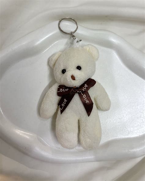 Teddy bear keychain – Bold Petals