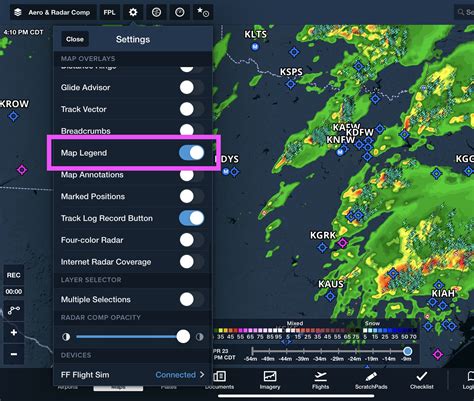 Image result for ForeFlight Map Legend