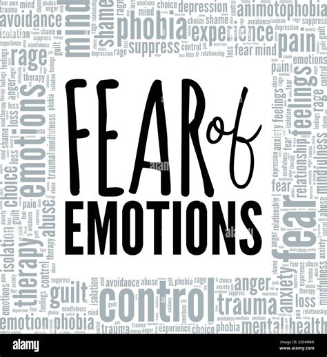 Animotophobia: Fear of Emotions word cloud conceptual design isolated ...