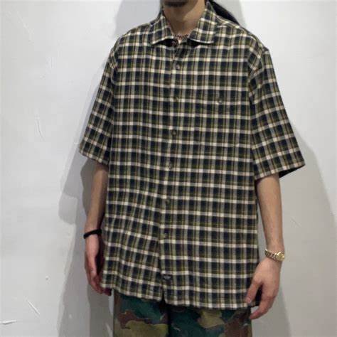 old " dockers / levi's " india cotton open collar shirt / size m ...