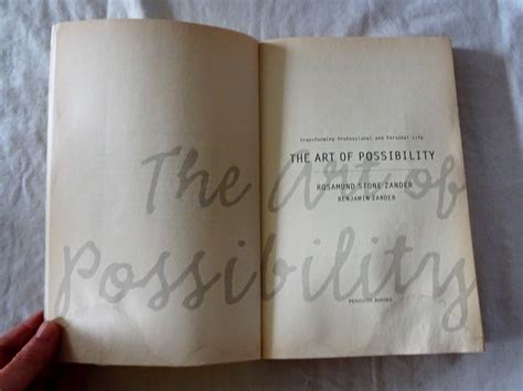The Art of Possibility by Rosamund Stone Zander and Benjamin Zander ...