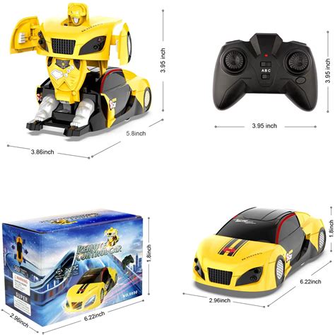 Buy Allaugh Wall Climbing Remote Control Car, Transform Robot RC Cars ...