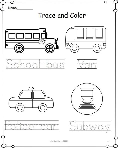 Means of Transportation Worksheet 的图像结果
