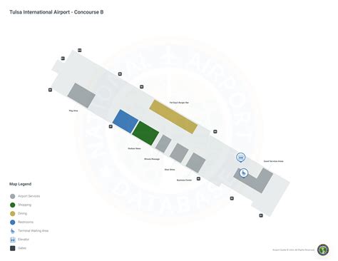 Tulsa Airport (TUL) | Terminal maps | Airport guide