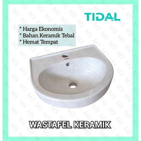 Jual WASTAFEL KERAMIK GANTUNG TIDAL / WASTAFEL CUCI TANGAN - wastafel ...