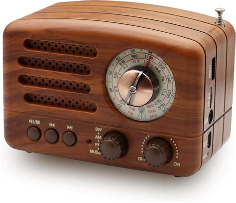 Amazon.com: Portable Vintage Radio Retro Bluetooth Speaker, Small ...