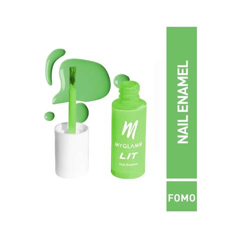 Buy MyGlamm LIT Nail Enamel - Fomo (7ml) Online at Best Price in India ...