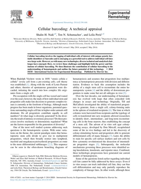 Image result for Cellular Barcoding Images