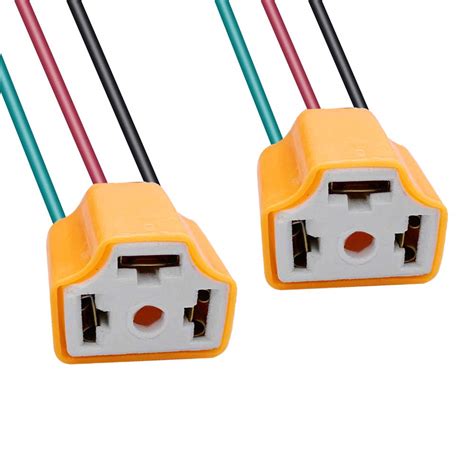 HUIQIAODS H4 HB2 9003 Wiring Harness Headlight Socket Heavy Duty14AWG ...