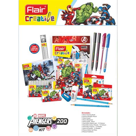 Flair Avengers Kit MRP-200 | Deepam Note Books