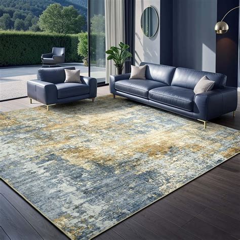 Amazon.com: Area Rug Living Room Rugs - 9x12 Modern Abstract Large Soft ...