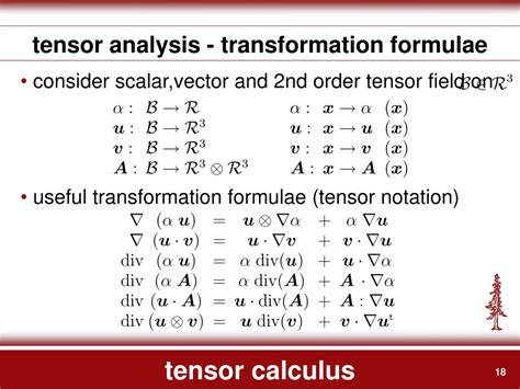 Image result for Tensor Calculus Examples