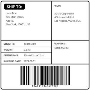 Custom Printed Shipping Label Sticker Manufacturers and Suppliers from ...
