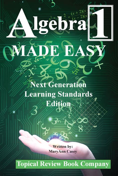 Agebra 1 Made Easy Handbook Next Generation Learning Standards ...