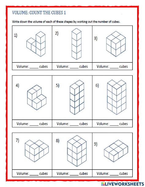 Image result for Cube Volume Worksheet