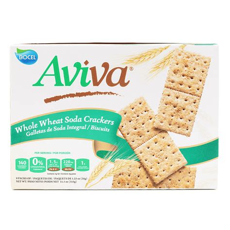 Aviva Whole Wheat Soda Crackers 11.1 盎司 - Weee!