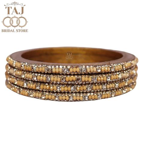 Handmade Lac Bangles For Women With Latest Rhinestones Design – Taj ...