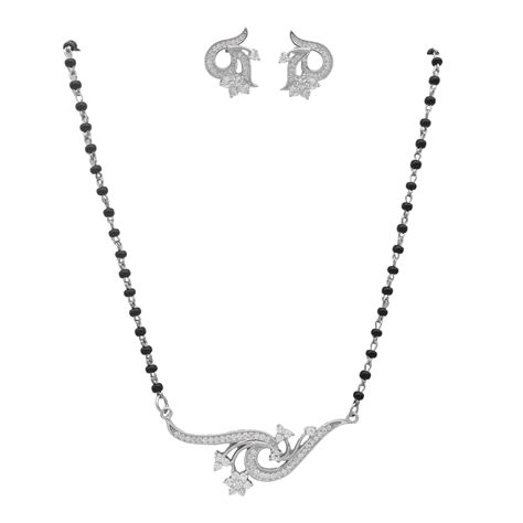 925 Sterling Silver Peacock Shape Mangalsutra For Women – LBV