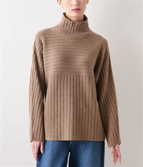 ウールカシミヤ リブハイネックニットプルオーバー(51716571-2025)｜ファッション通販のNY.ONLINE