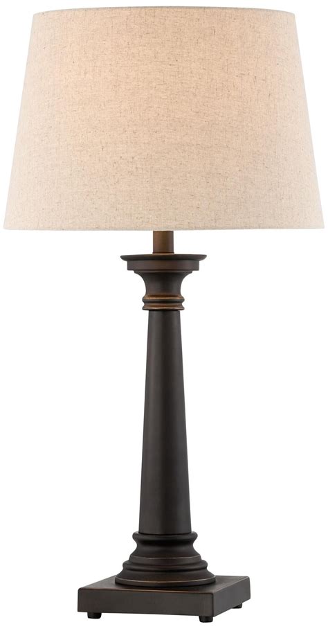 Calley Bronze Column Table Lamp - #T3822 | Lamps Plus | Table lamp ...