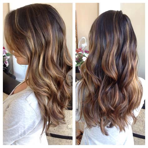 Balayage ombré highlights ash honey blonde long layered hair beautiful ...