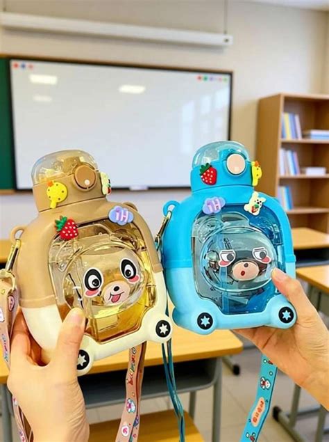 Rhinetoys Random Cartoon Designer Teddy Water Bottle: Perfect 1L Anti ...