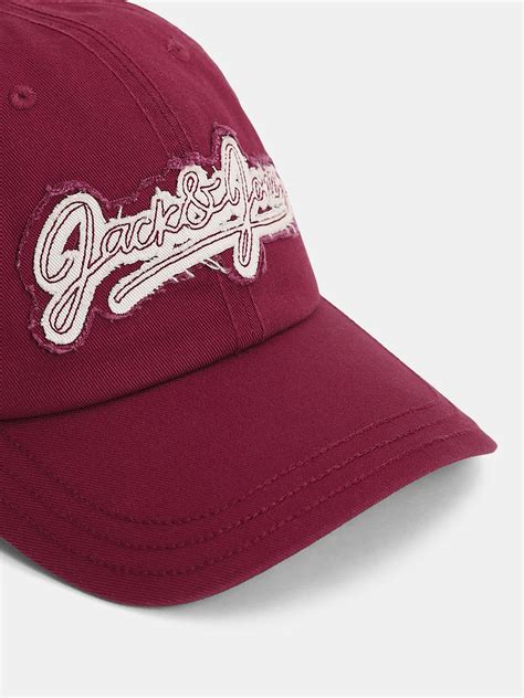 Buy Maroon Ripped Logo Baseball Cap for Mens Online at Jack&Jones ...