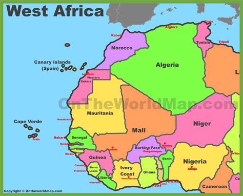 Locate Liberia On The Map Of West Africa And Identify Her Neighbors at ...